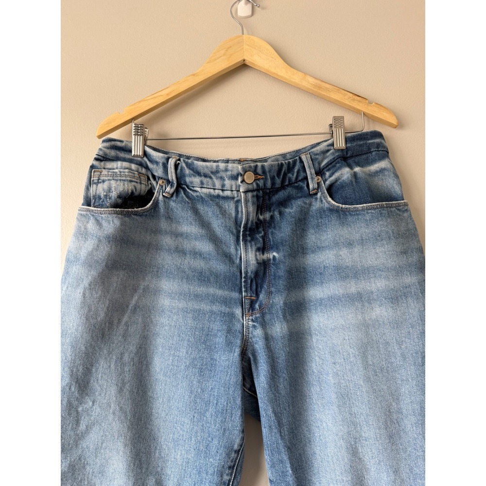 Good American Good Straight Jeans Womens 12/31 Blue High Rise Straight Leg Denim - Picture 5 of 5